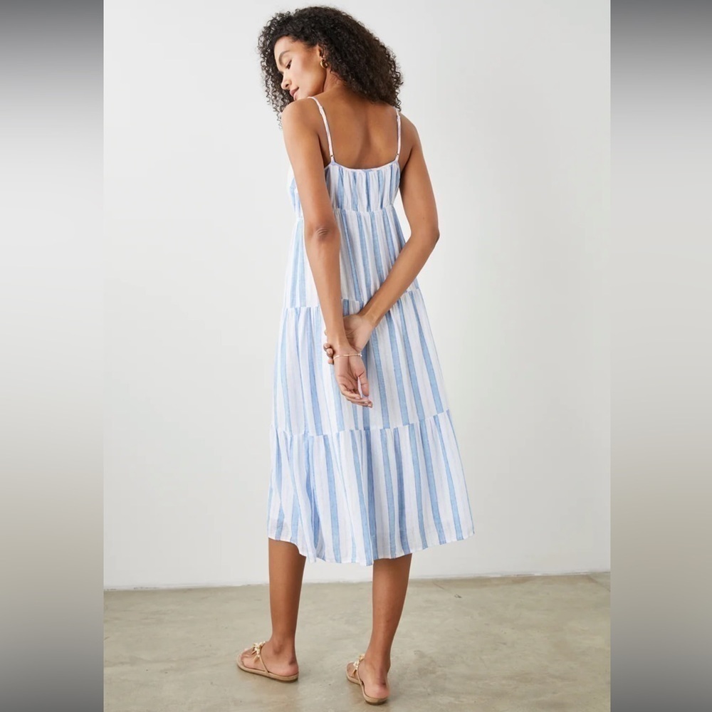 Nwot Rails Avril Gibson Stripe Midi Summer Dress … - image 3